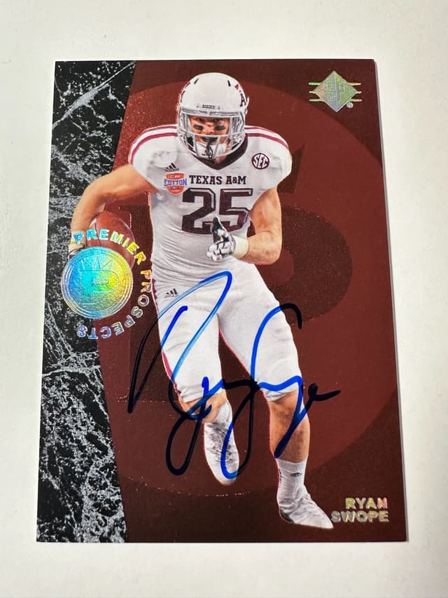 Ryan Swope SP Authentic #59 Autograph