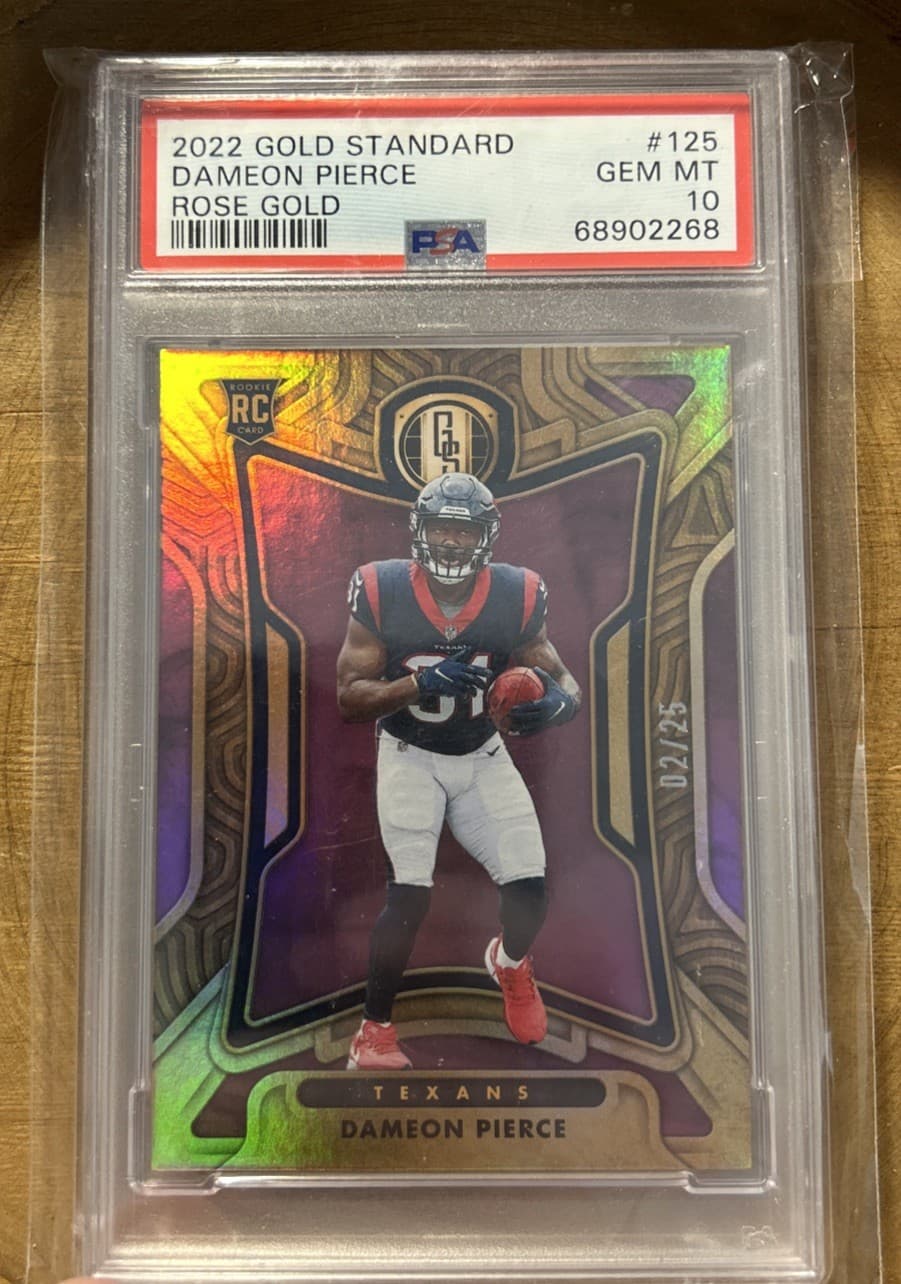 Dameon Pierce Panini Gold Standard #125 Rose Gold