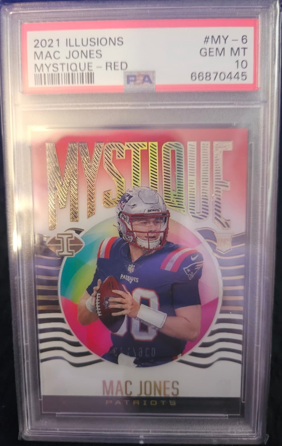 Mac Jones Panini Illusions Mystique #MY6 Red