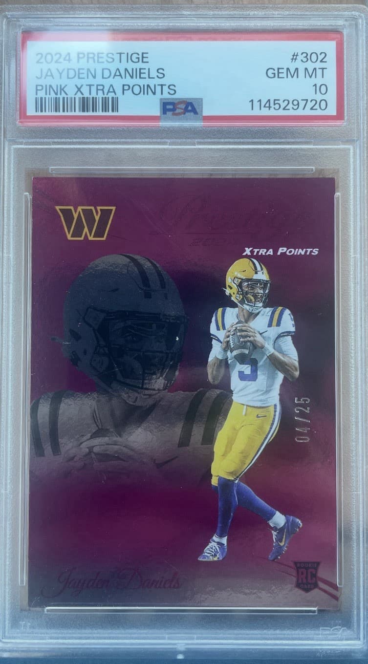 Jayden Daniels Panini Prestige #302 Pink Xtra Points