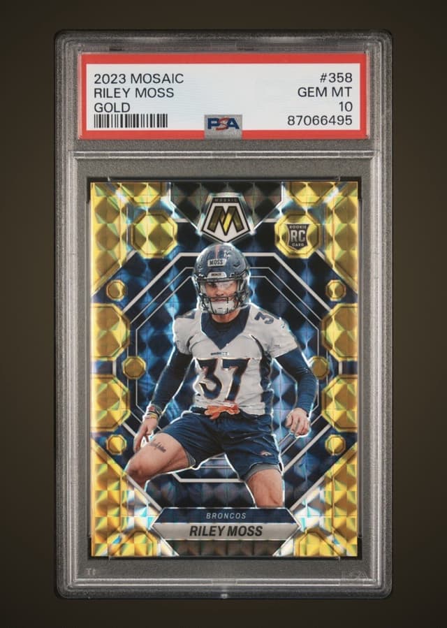 Riley Moss Panini Mosaic #358 Gold