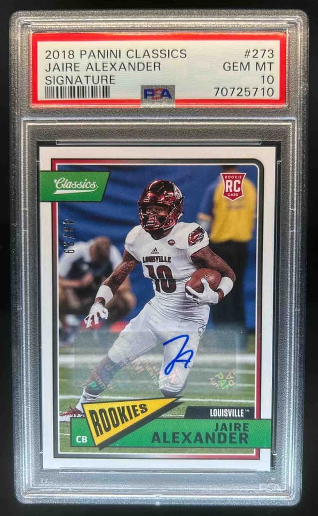 Jaire Alexander Panini Classics #273 Signature