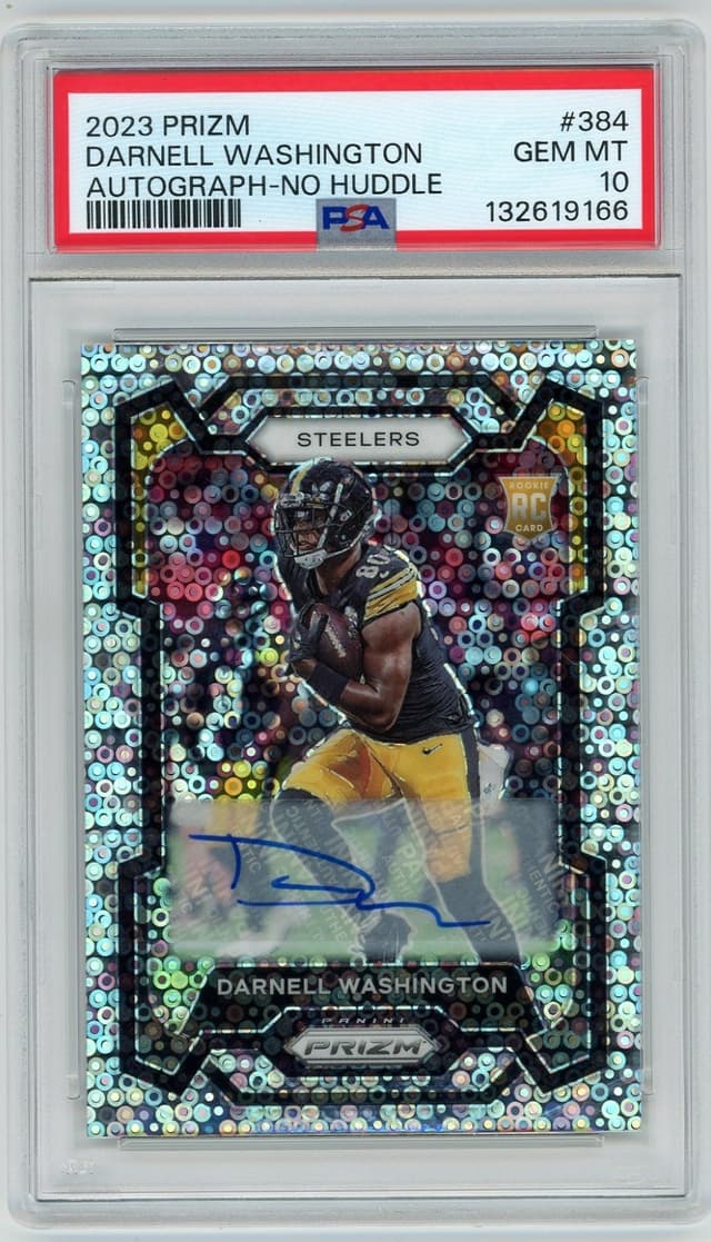Darnell Washington Panini Prizm #384 Autograph-No Huddle