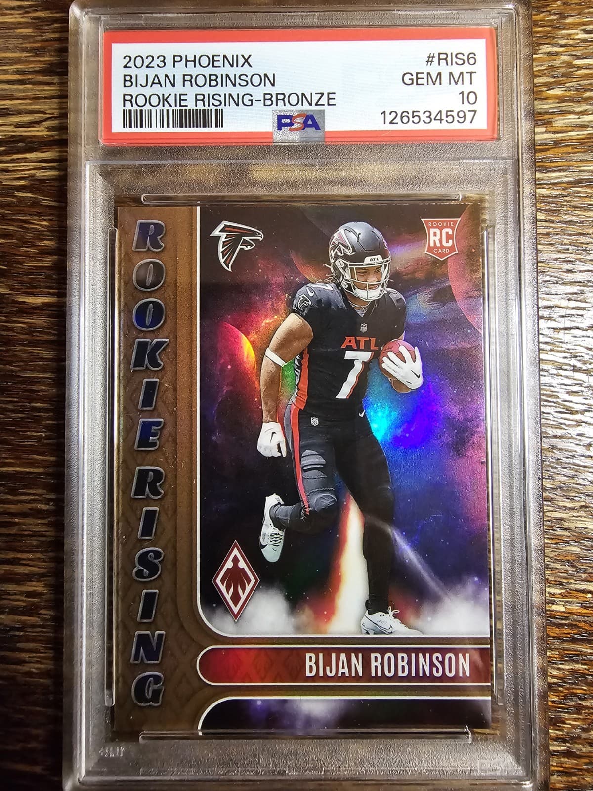 Bijan Robinson Panini Phoenix Rookie Rising #RIS6 Bronze