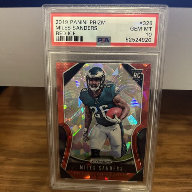 Miles Sanders Panini Prizm #326 Red Ice
