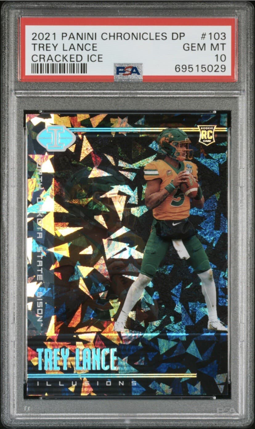 Trey Lance Panini Chronicles Draft Picks #103 Cracked Ice