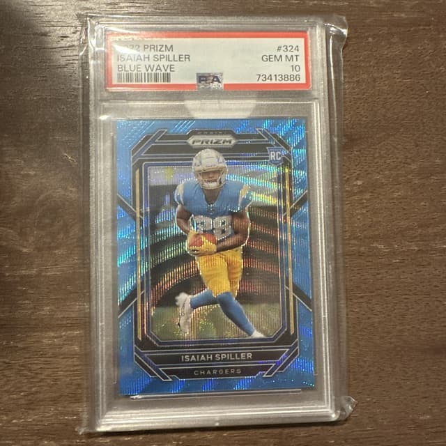 Isaiah Spiller Panini Prizm #324 Blue Wave