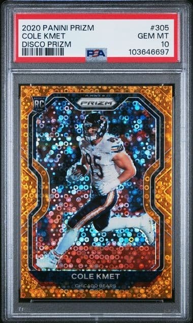 Cole Kmet Panini Prizm #305 Disco Prizm