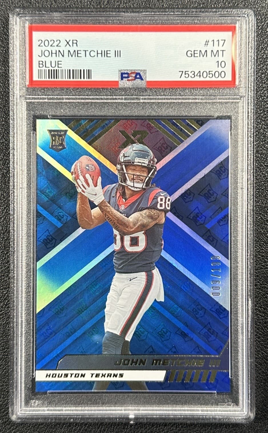 John Metchie Panini XR #117 Blue