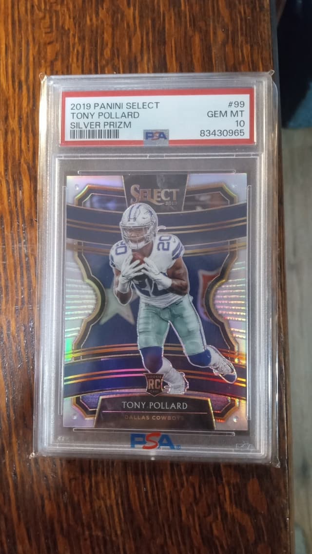 Tony Pollard Panini Select #99 Silver Prizm