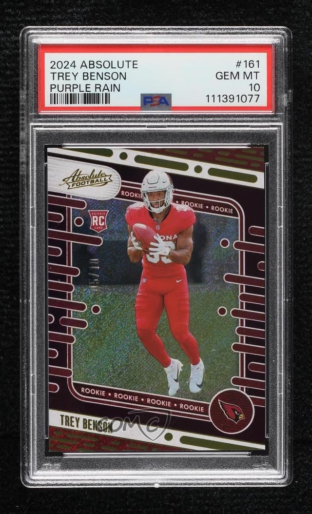 Trey Benson Panini Absolute #161 Purple Rain