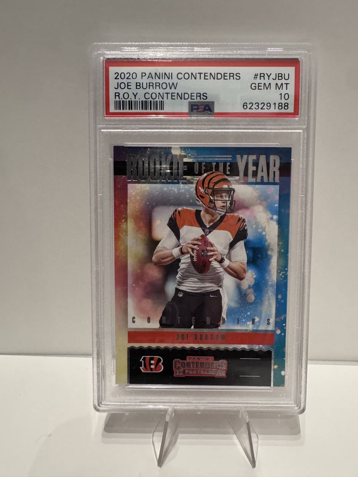 Joe Burrow Panini Contenders Rookie of the Year Contenders #RYJBU Base