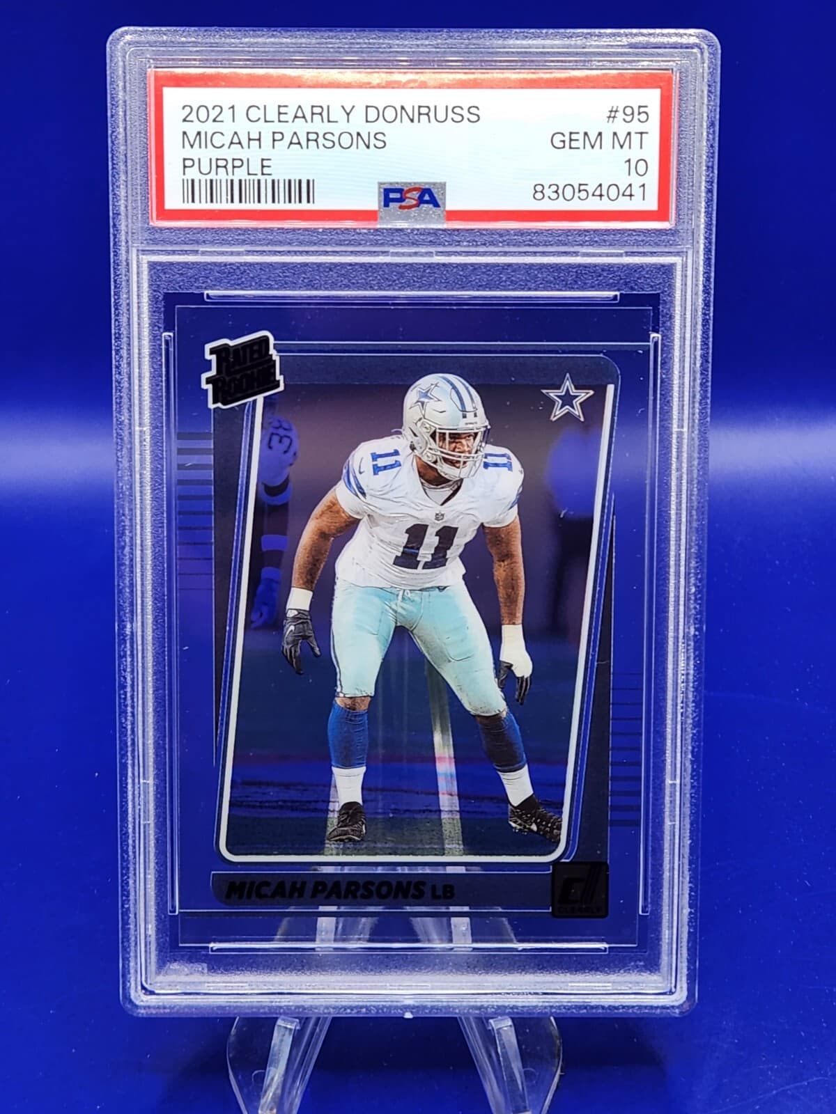 Micah Parsons Panini Clearly Donruss #95 Purple