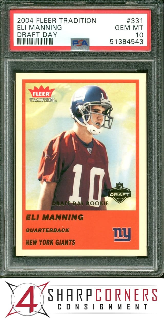 Eli Manning Fleer Tradition #331 Draft Day