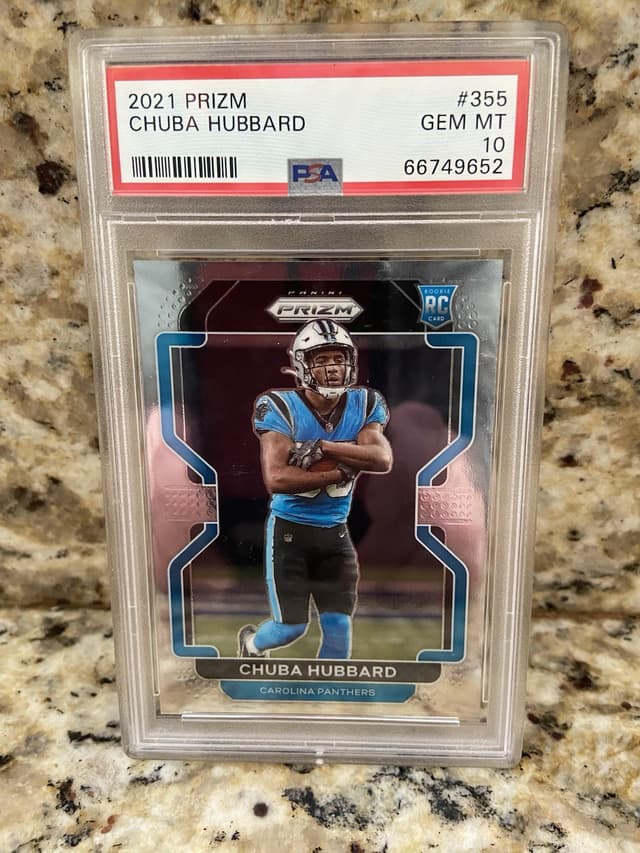 Chuba Hubbard Panini Prizm #355 Base