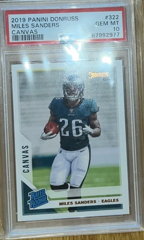 Miles Sanders Panini Donruss #322 Canvas