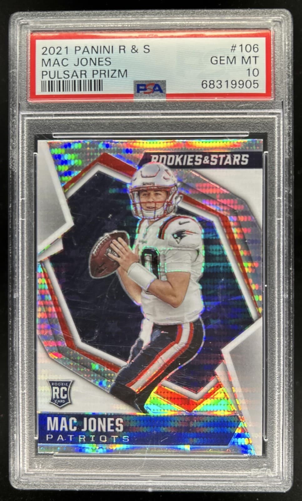 Mac Jones Panini Rookies & Stars #106 Pulsar Prizm