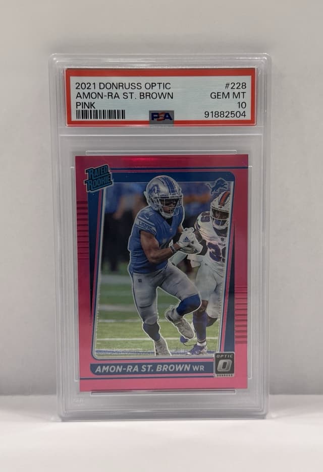 Amon-Ra St. Brown Panini Donruss Optic #228 Pink