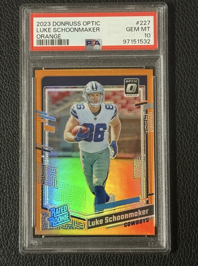 Luke Schoonmaker Panini Donruss Optic #227 Orange