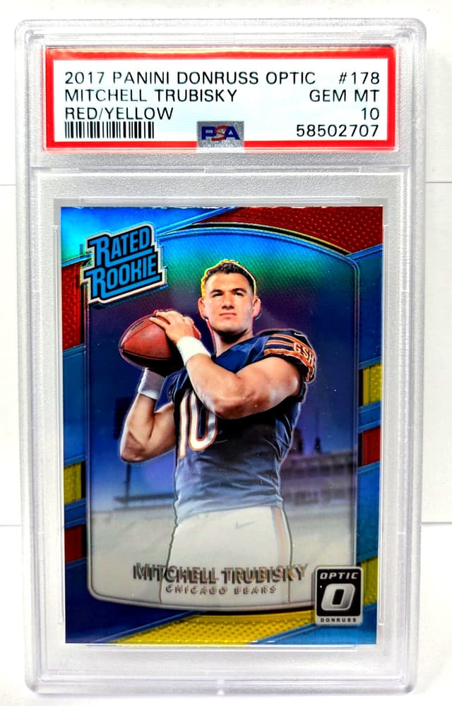Mitchell Trubisky Panini Donruss Optic #178 Red/Yellow