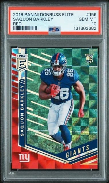 Saquon Barkley Panini Donruss Elite #156 Red