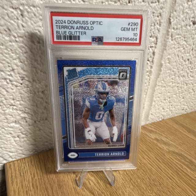 Terrion Arnold Panini Donruss Optic #290 Blue Glitter