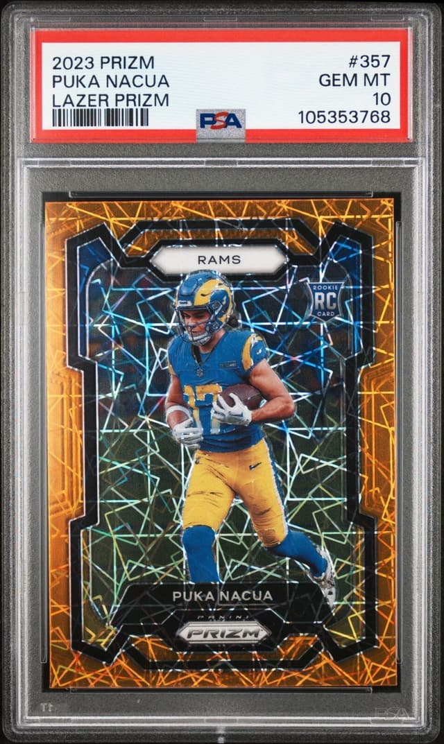 Puka Nacua Panini Prizm #357 Orange Prizm