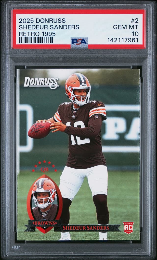 Shedeur Sanders Panini Donruss Retro 1995 #2 Base