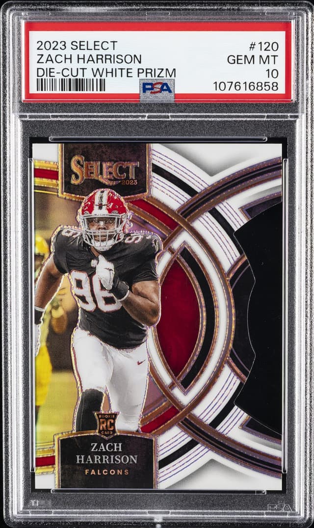 Zach Harrison Panini Select #120 Die-Cut White Prizm