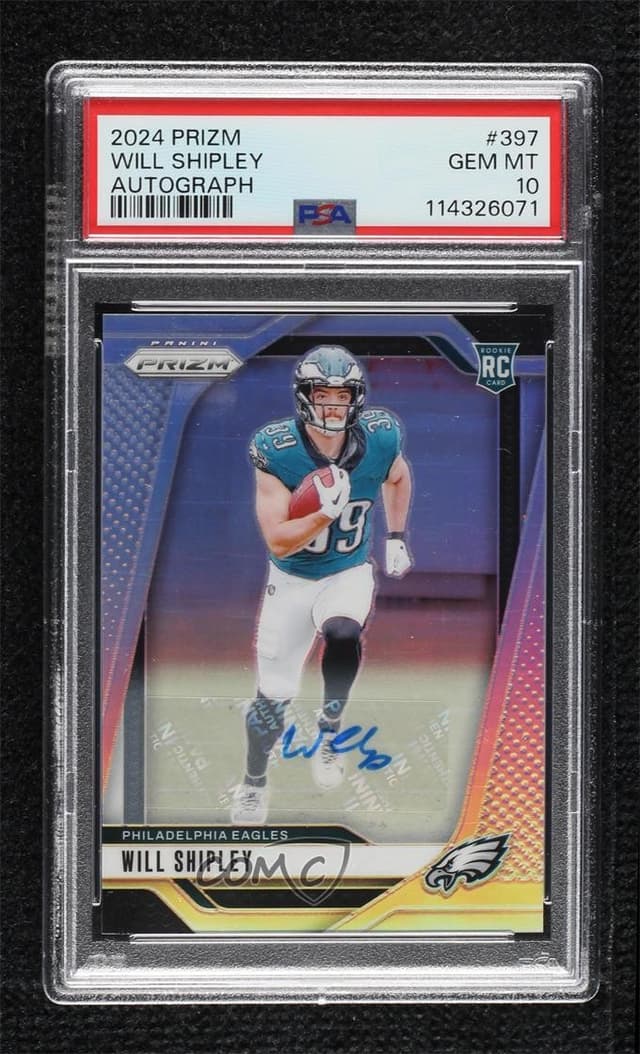 Will Shipley Panini Prizm #397 Autograph