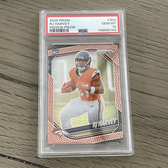 RJ Harvey Panini Prizm #303 Pigskin Prizm