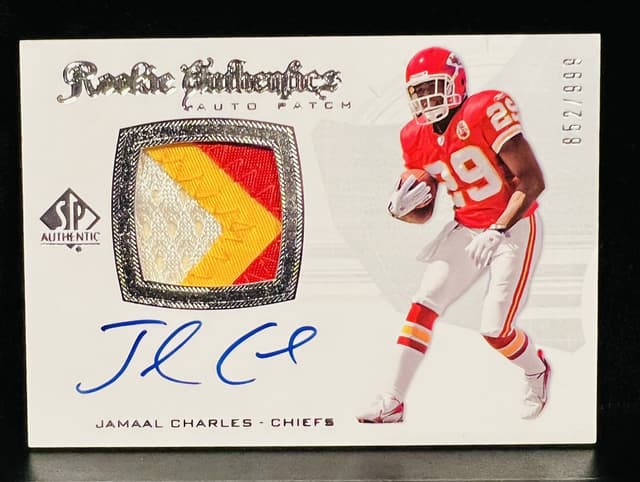 Jamaal Charles SP Authentic #293 Autograph Patch