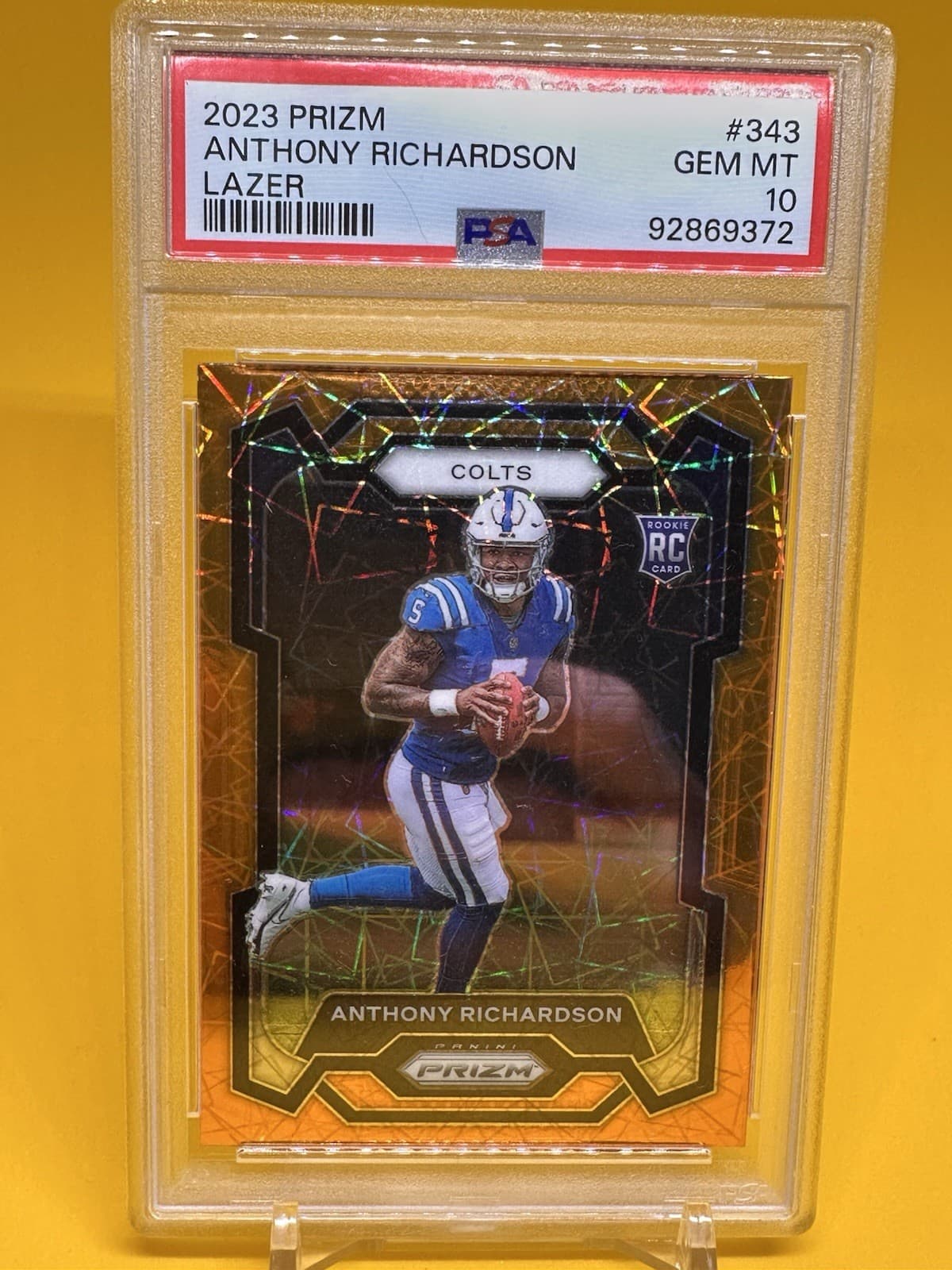 Anthony Richardson Panini Prizm #343 Lazer Prizm