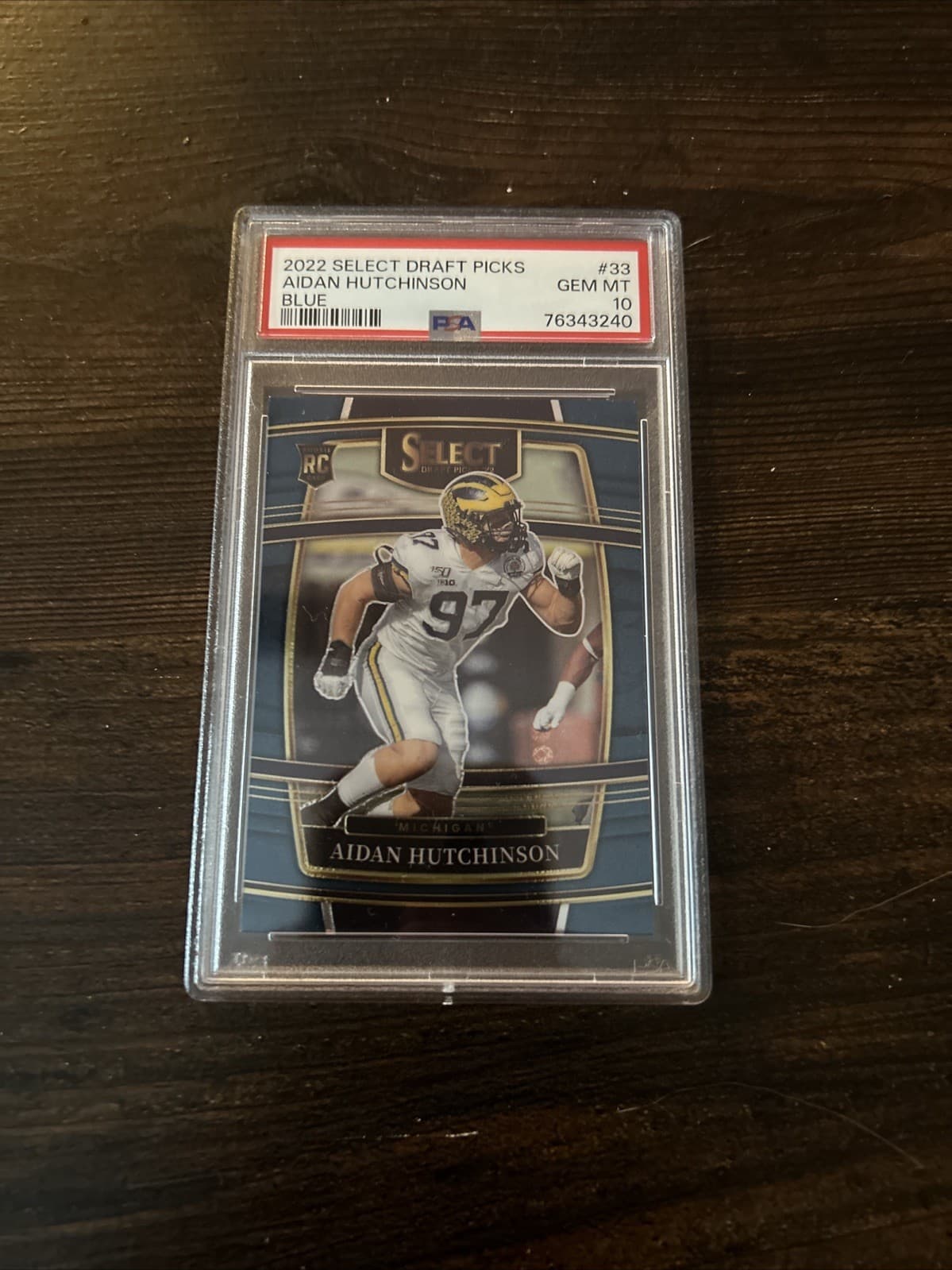 Aidan Hutchinson Panini Select Draft Picks #33 Blue