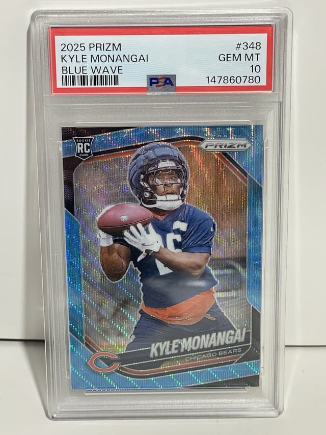 Kyle Monangai Panini Prizm #348 Blue Wave