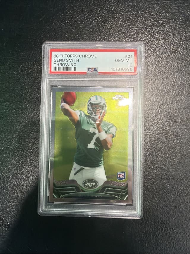 Geno Smith Topps Chrome #21 Throwing