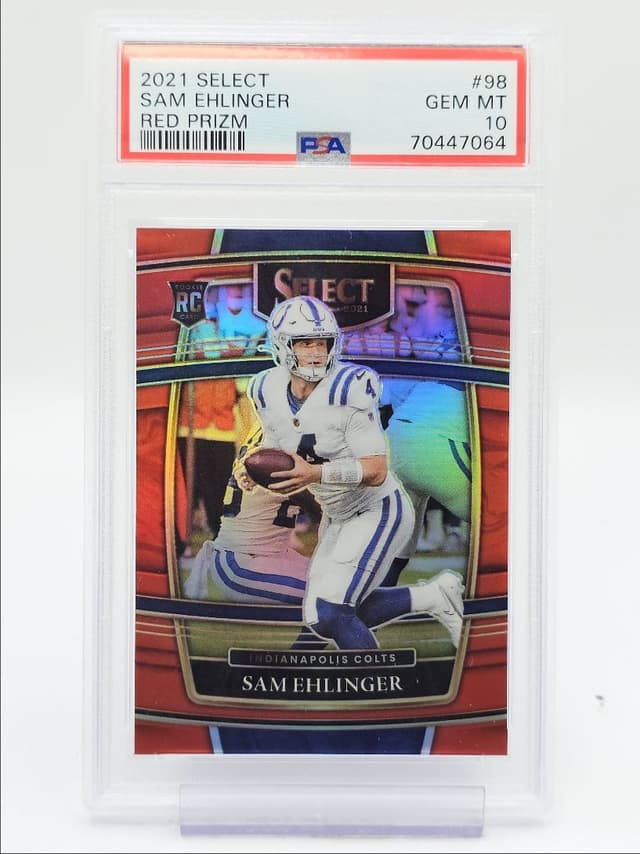 Sam Ehlinger Panini Select #98 Red Prizm