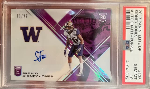 Sidney Jones Panini Elite Draft Picks #135 Autograph-Purple