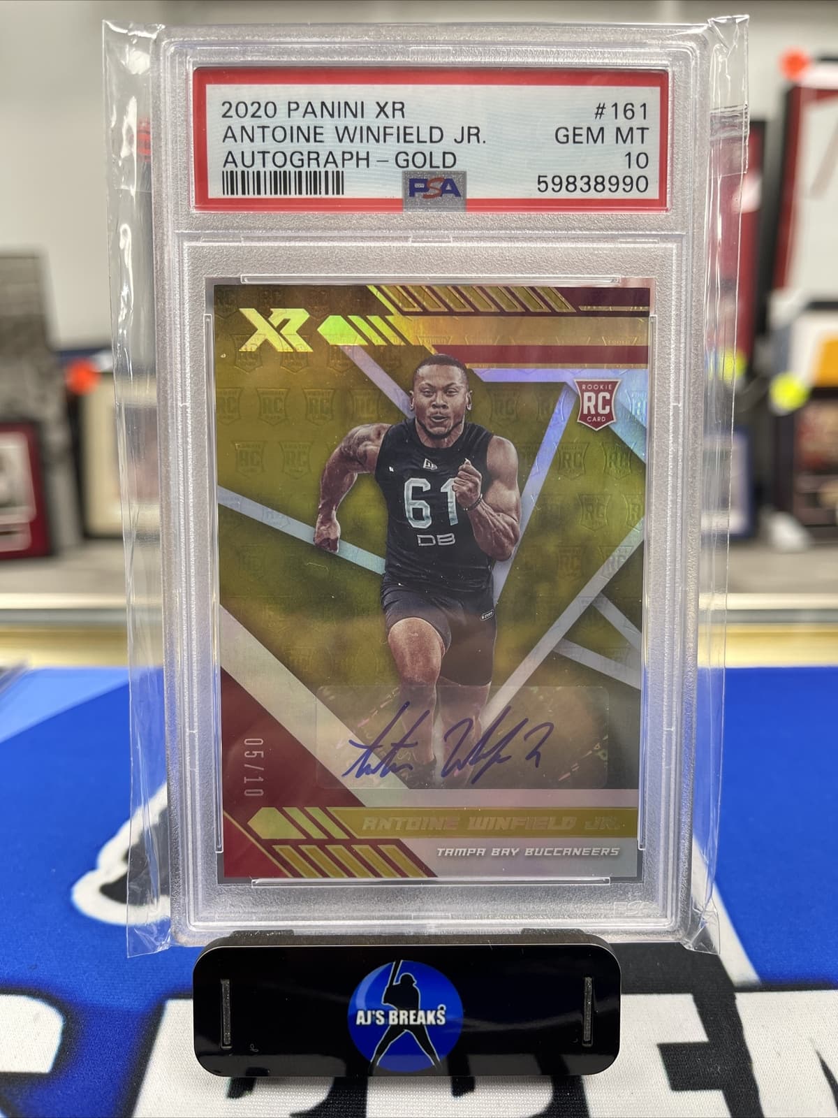 Antoine Winfield Jr. Panini XR #161 Autograph-Gold