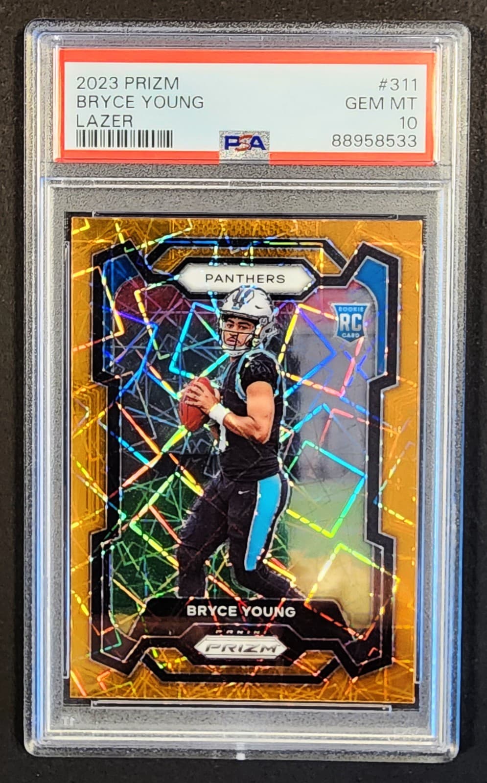 Bryce Young Panini Prizm #311 Lazer Prizm