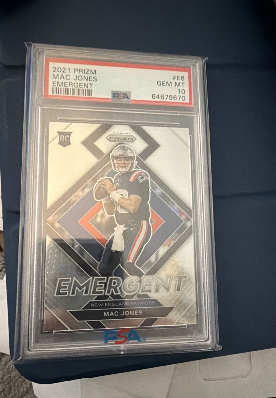 Mac Jones Panini Prizm Emergent #E6 Base