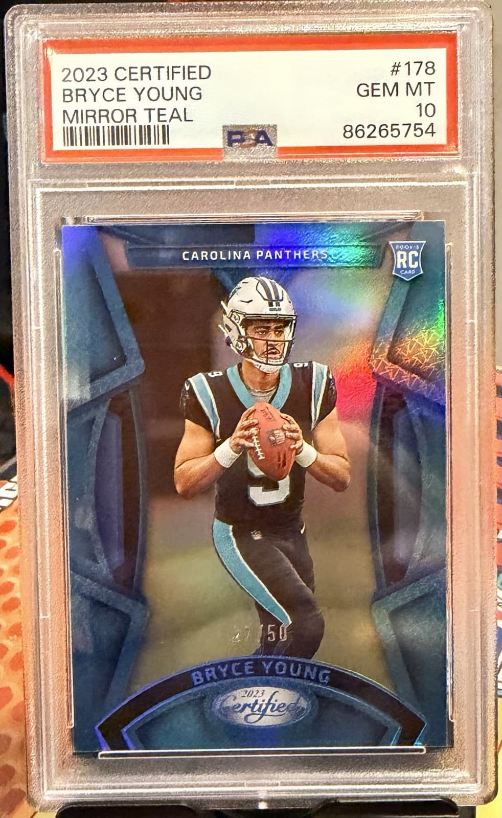 Bryce Young Panini Certified #178 Mirror Teal