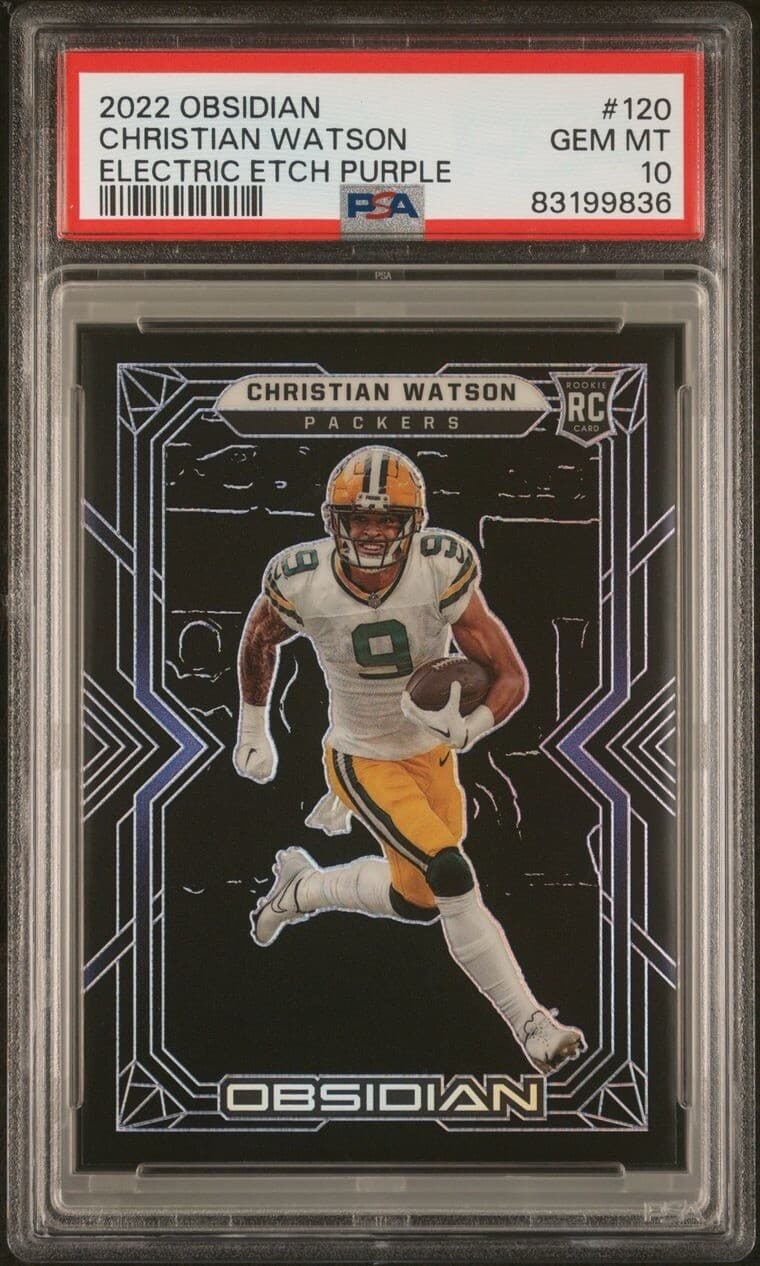 Christian Watson Panini Obsidian #120 Electric Etch Purple