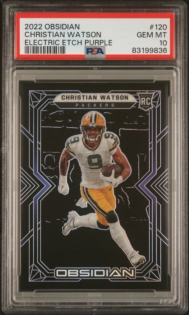 Christian Watson Panini Obsidian #120 Electric Etch Purple