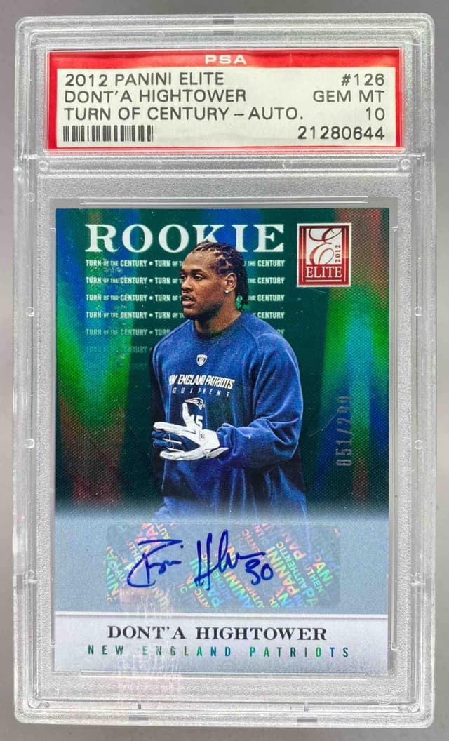 Dont'a Hightower Panini Elite #126 Turn of the Century-Autograph
