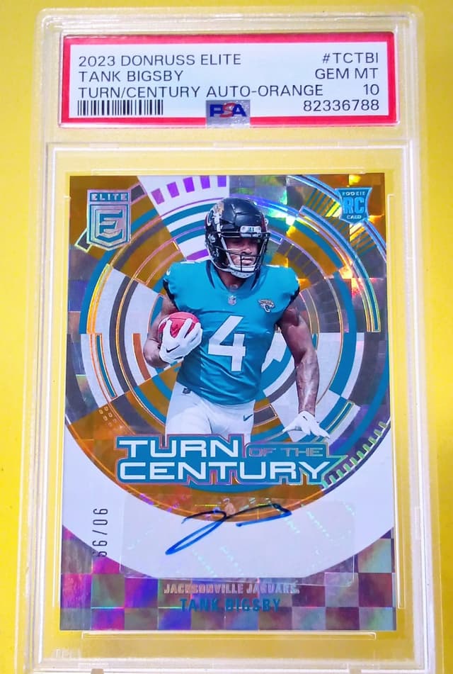 Tank Bigsby Panini Donruss Elite Turn of the Century Autograph #TCTBI Orange