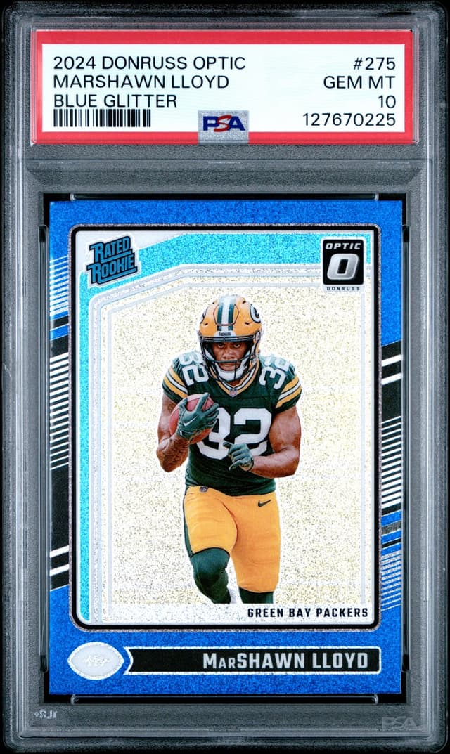 MarShawn Lloyd Panini Donruss Optic #275 Blue Glitter