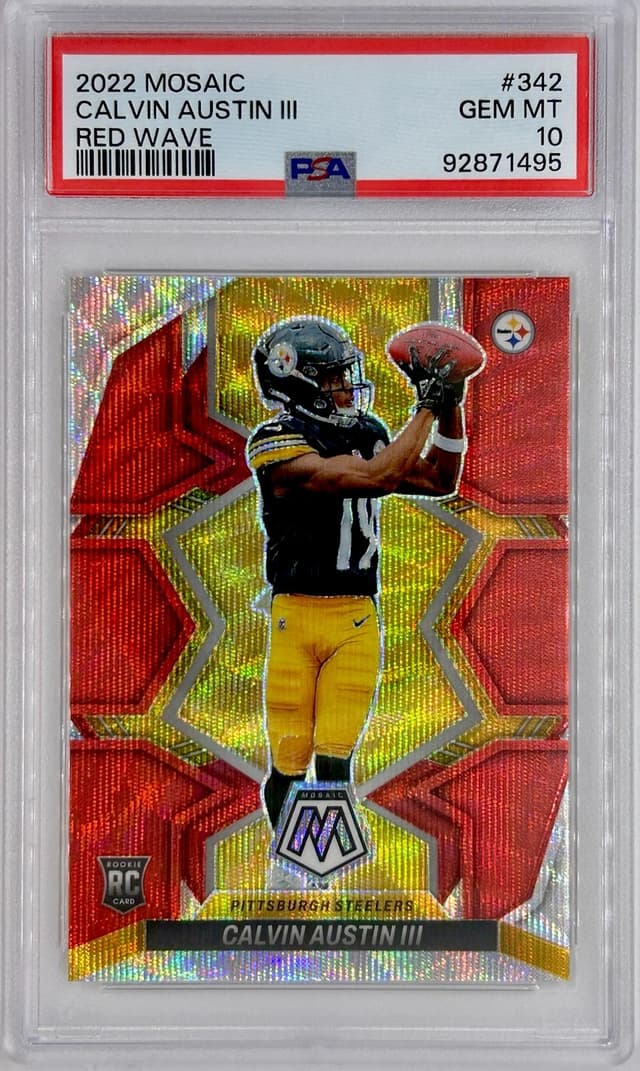 Calvin Austin Panini Mosaic #342 Red Wave