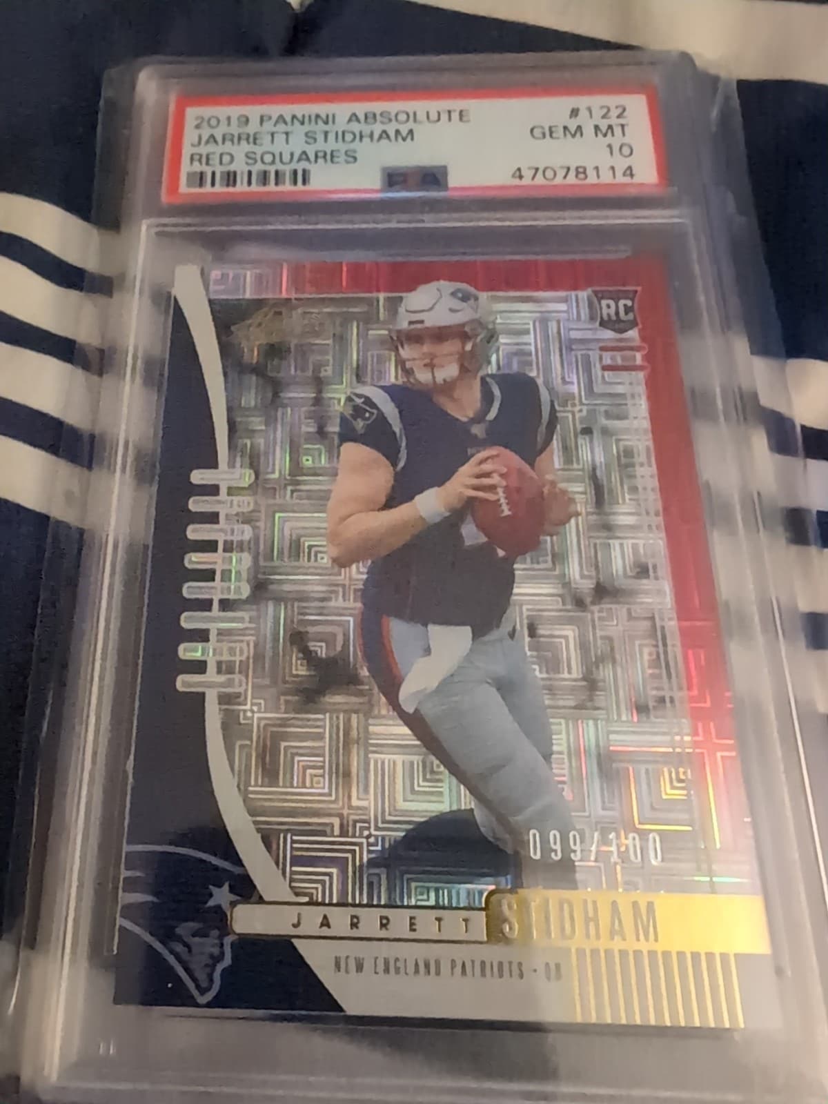 Jarrett Stidham Panini Absolute #122 Red Squares