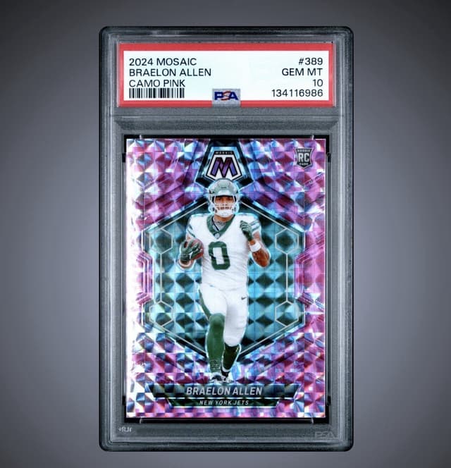 Braelon Allen Panini Mosaic #389 Camo Pink